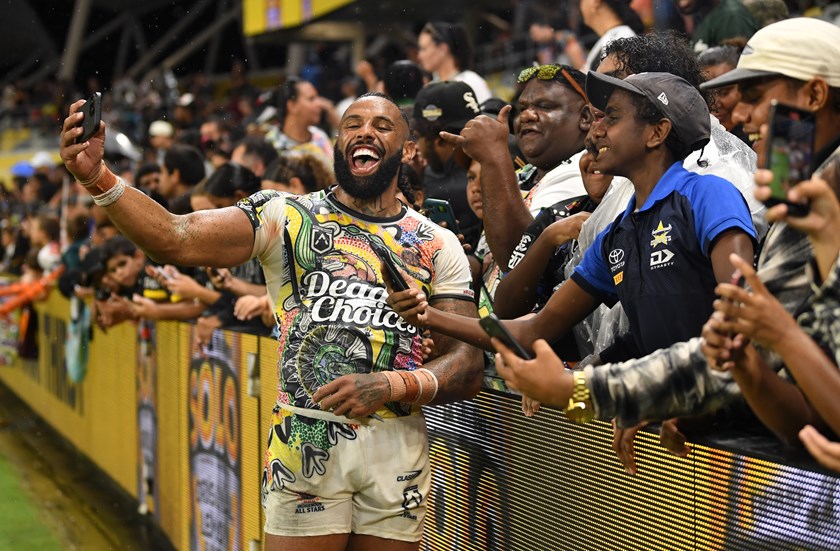 Josh Addo-Carr was a fan favourite at All Stars in Townsvillen.