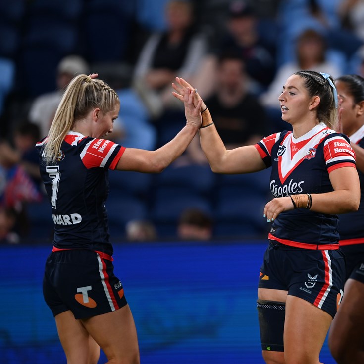 Roosters overcome slow start to overrun Raiders