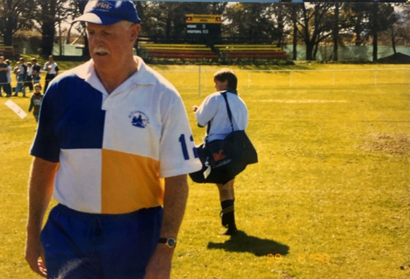 Graham Willard contributed to ACT women's rugby league for more than two decades. 