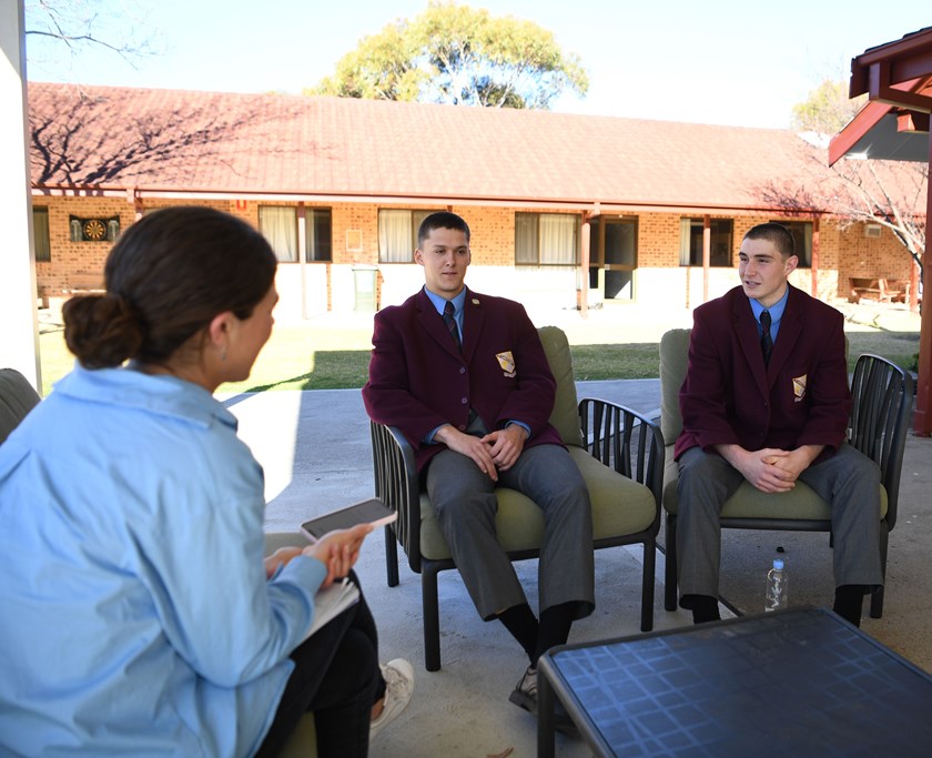 St Gregory's boarders Jed Reardon (left) and James Croker (right) talk to pan66.com.