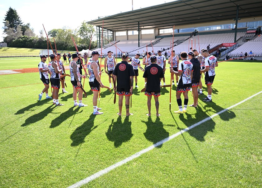 The men's Indigenous All Stars team will perform their own Unity Dance before the match.