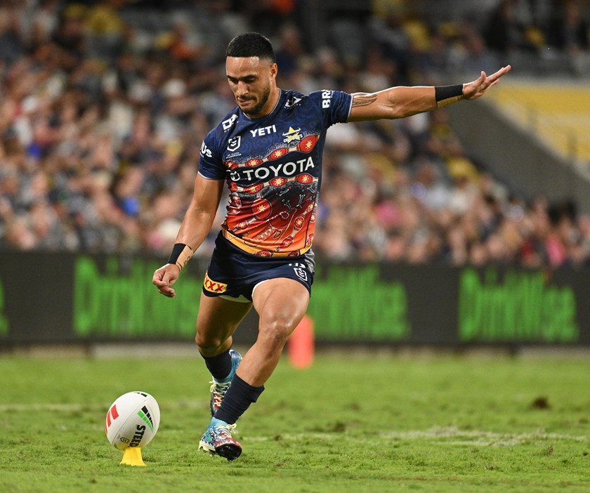 Valentine Holmes was striking the ball well against the Tigers.