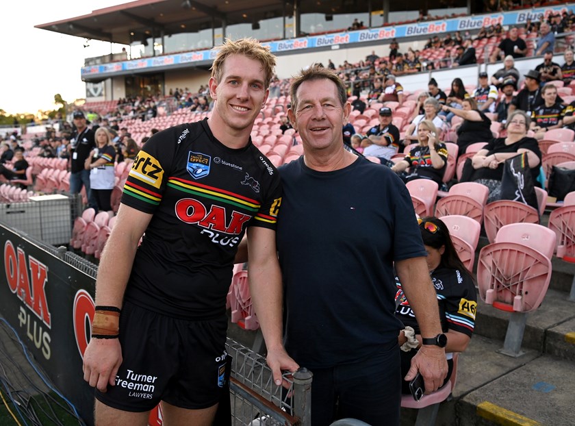 Zac and father David Hosking.