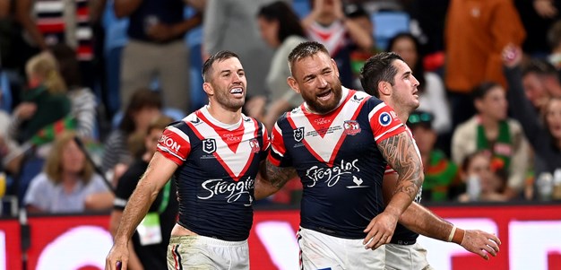 Roosters stun Rabbitohs as JWH celebrates 300 in style