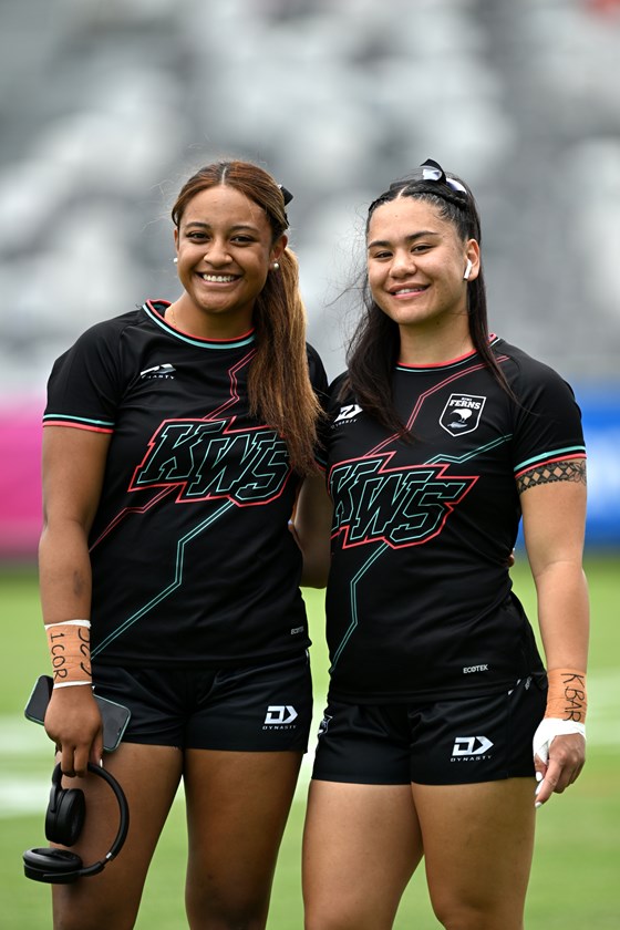 Kiwi Ferns debutants Brooke Talataina and Mackenzie Wiki.