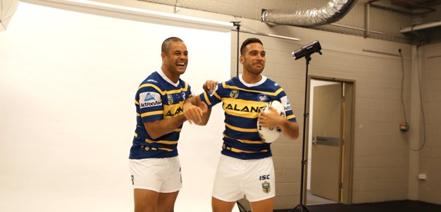 Eels play it up for the cameras