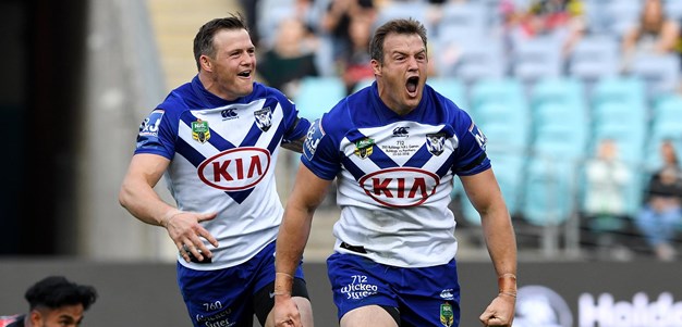 Josh Morris celebrates 200th with intercept try