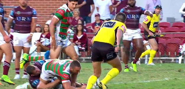 Rd 2: Sea Eagles v Rabbitohs - No Try 80th minute