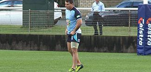 Watmough gets through training