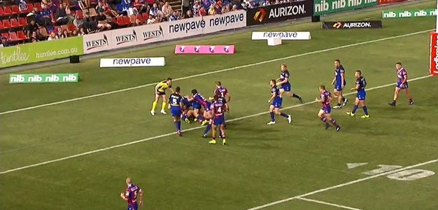 Rd 6: Knights v Bulldogs - No Try 54th minute - Dane Gagai