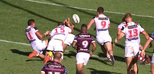 Rd 6: Sea Eagles v Dragons - No Try 25th minute - Api Koroisau