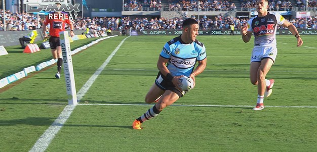 Dugan and Holmes combine for Sharks first try