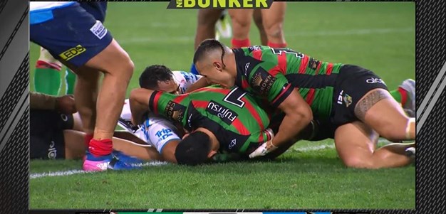 Rd 15: Rabbitohs v Titans - No Try 57th minute - Pat Politoni