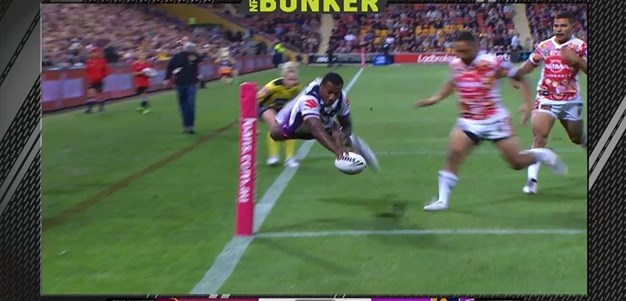 Rd 17: Broncos v Storm - Try 4th minute - Suliasi Vunivalu