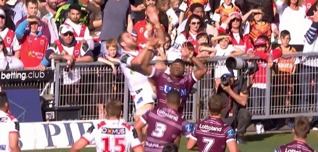 Rd 20: Dragons v Sea Eagles - Try 14th minute - Timoteo Lafai