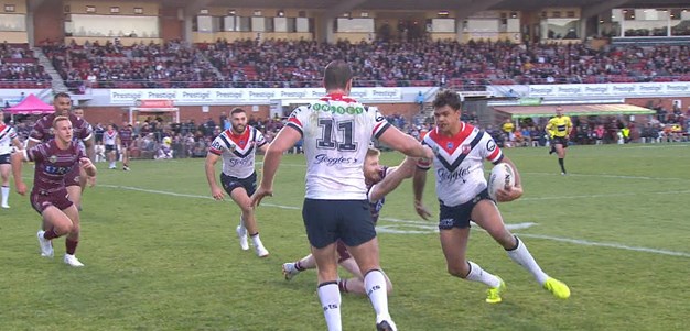 Cronk & Mitchell combine for Roosters' sixth try