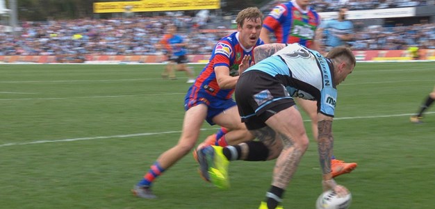 Dugan scores the Sharks first try