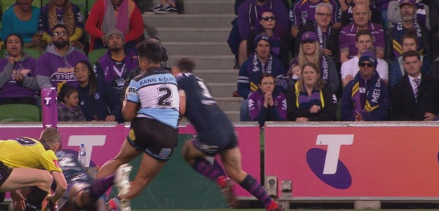 Slater's shoulder charge on Feki