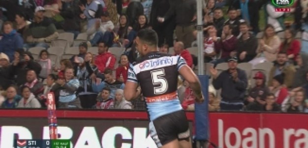 Rd 23: TRY Valentine Holmes (3rd min)