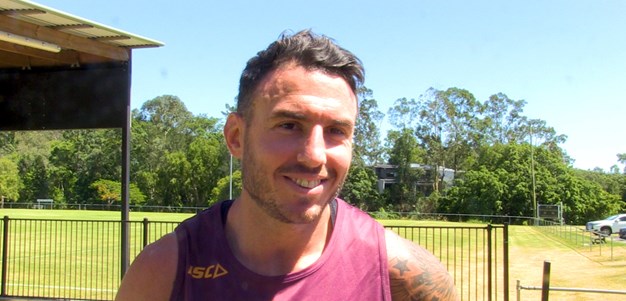 Boyd happy to be back training