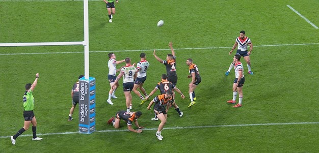 Keary uses the skyhook to send Tupou in