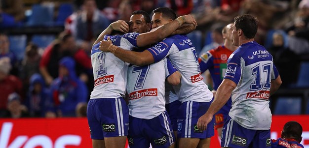 Hopoate scores after Montoya breaks away