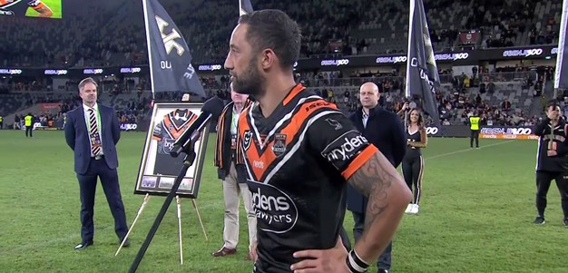 Marshall addresses Bankwest Stadium after his 300th match