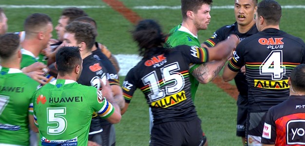 Tempers flare between Panthers and Raiders