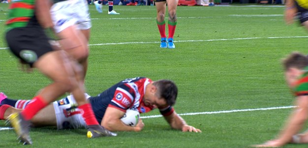 Cronk and Tedesco combine for the opening try