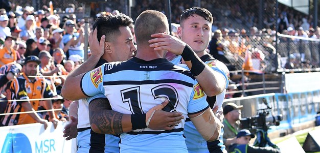 A double to Feki gives Cronulla a 20-point lead