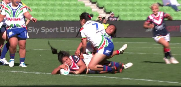 Taufa scores the first try of NRLW season two