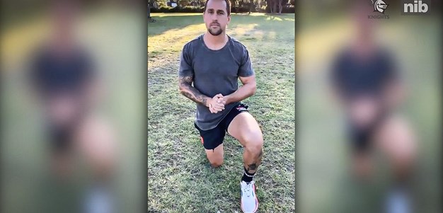 Pearce's backyard fitness drill