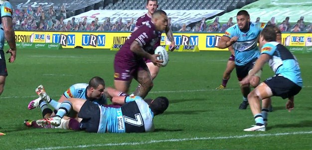 Sironen gets the arm free for Fonua-Blake to get a double