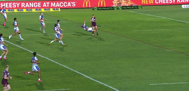 Ponga sent flying by Garrick