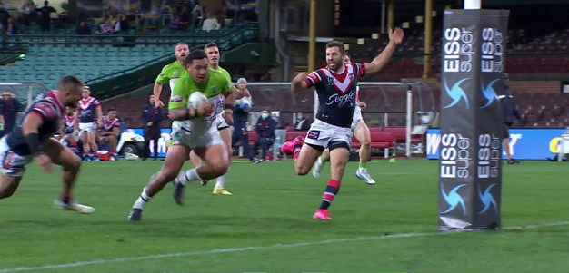 Papalii cruises over as Roosters defence left wanting