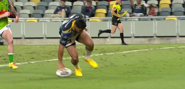 Asiata sends Taumalolo over on the inside