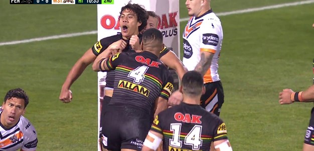 Luai dances off the left