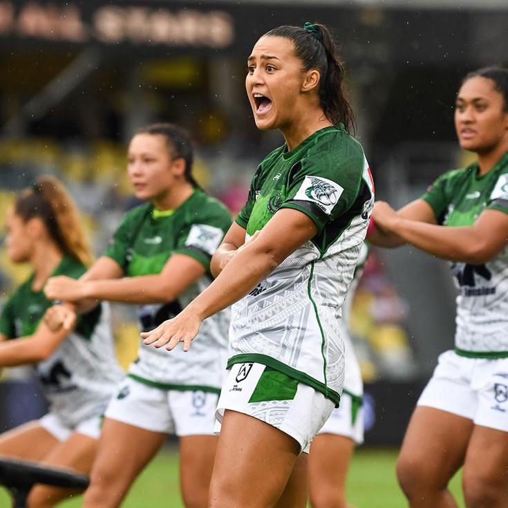 Maori celebrate with haka post match