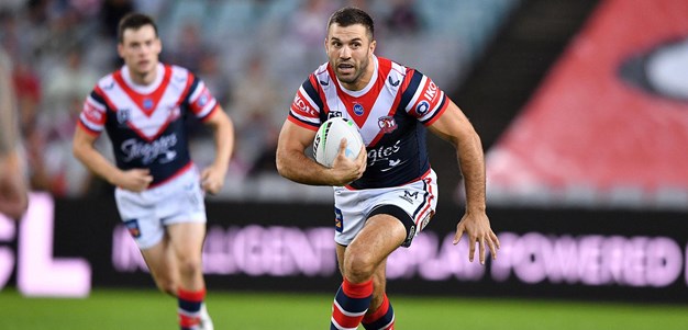 Tedesco gets a much-needed try for the Roosters