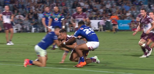 Schuster try helps the Sea Eagles draw level