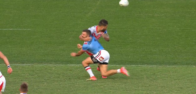 Pereira sent to sin bin for high tackle on Tedesco