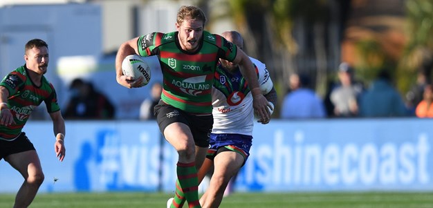 Big Tom Burgess celebrates up a storm after getting a double against the Warriors