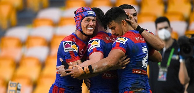 Enari Tuala scores his first career hat-trick against the Raiders