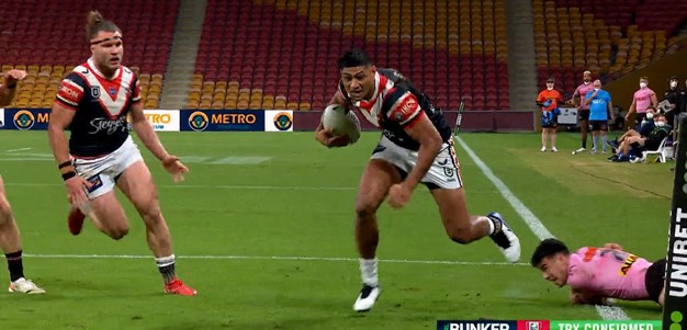 Crichton sets up Tupou as the Roosters edge closer