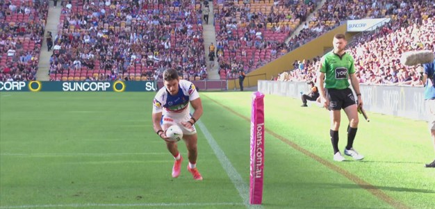 Ponga with the bullet pass to Tuala