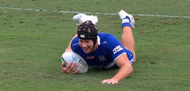 Burton gets his first try as a Bulldog