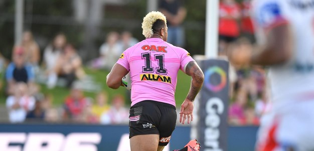 Viliame Kikau celebrates his 100th game in style