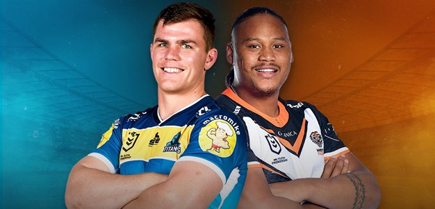 NRL Teams: Titans v Wests Tigers