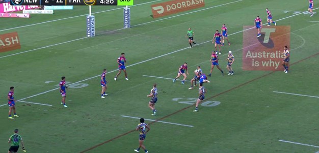 Ponga throws himself and spears Arthur