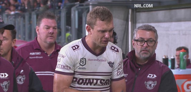 Tom Trbojevic leaves the field injured